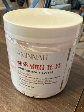 Aminnah Whipped Body Butter in mint to be